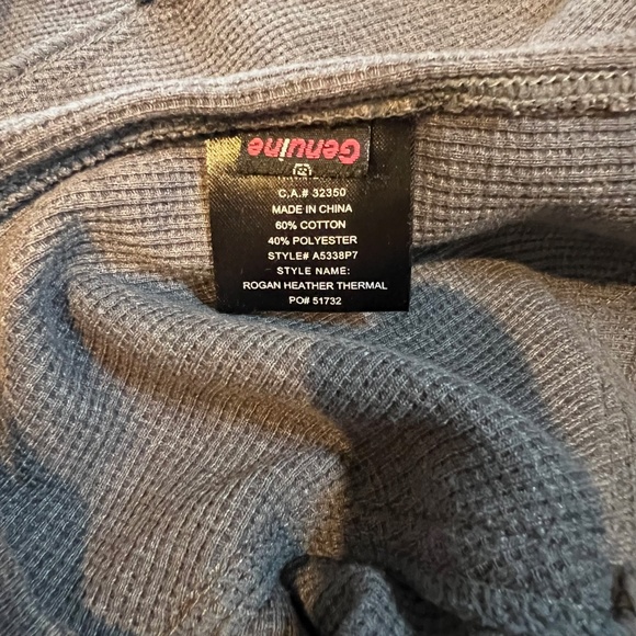 Volcom Stone Mens L/S Waffle Top Gray Cotton Size Small. - Picture 10 of 16